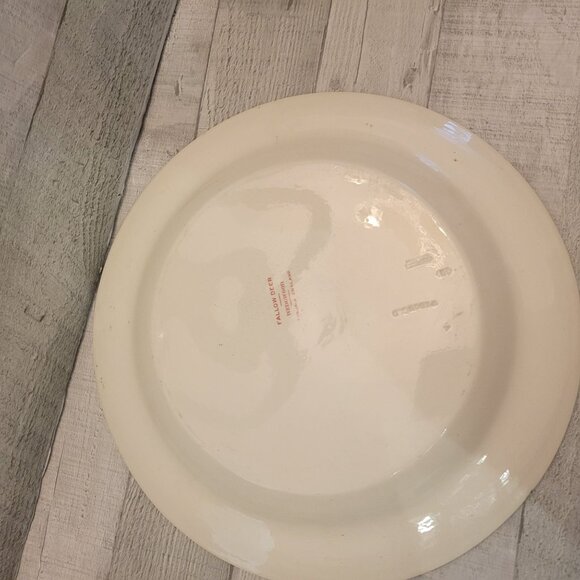 Wedgwood "Fallow Deer" Red Transferware Platter - Picture 3 of 5